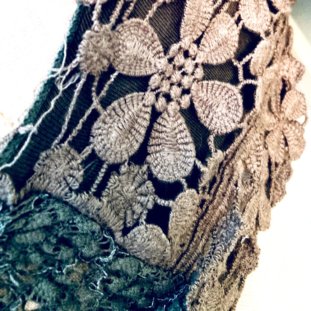 Free People Olive Green Lace Bralette Small - Picture 7 of 8